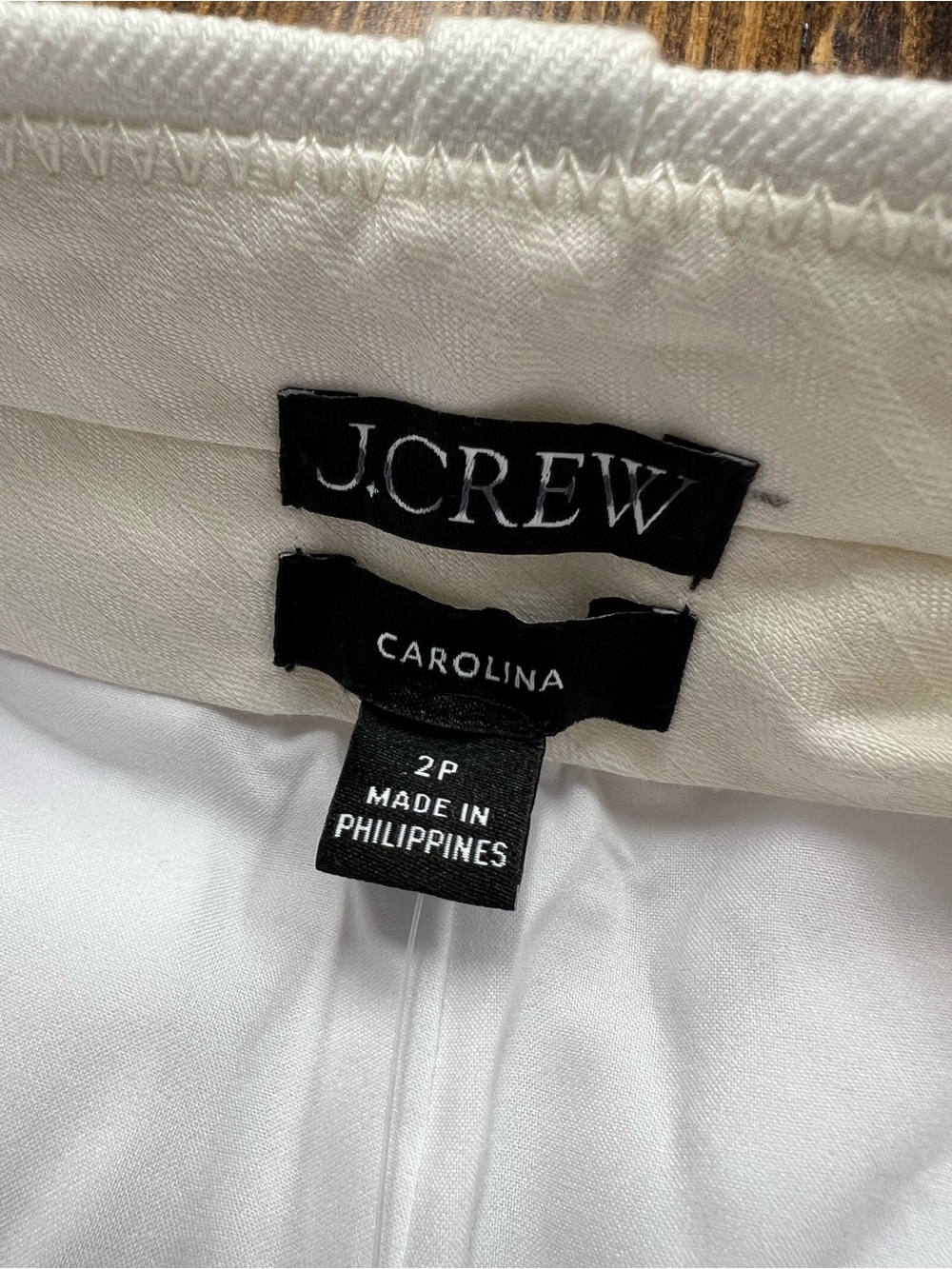 J. Crew Petite Carolina flare pant in stretch linen blend in White Size 2P NWT - Picture 10 of 11